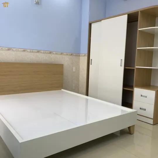 Tủ để đồ phòng ngủ gỗ ép trắng